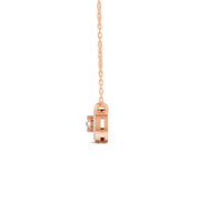 0.17 Ct Round Cut Moissanite Women's Heart Necklace Pendant 14K Gold Plated